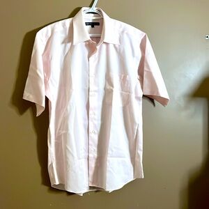 Pink stain protection dress shirt. B6